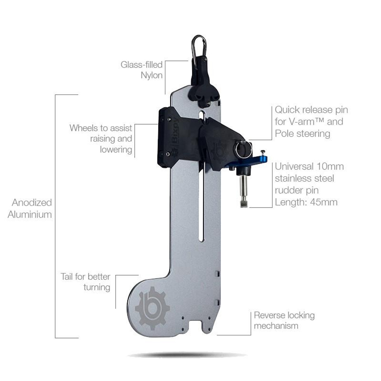 Bixpy / Eddyline Universal Versa Rudder w/Steering - p2