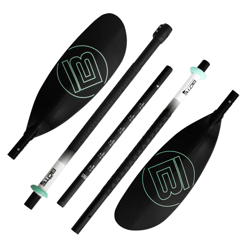 BOTE 5-Piece Adjustable Kayak Paddle - Parts